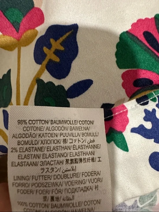 Boden Cream Floral Print Dress - Picture 6 of 6